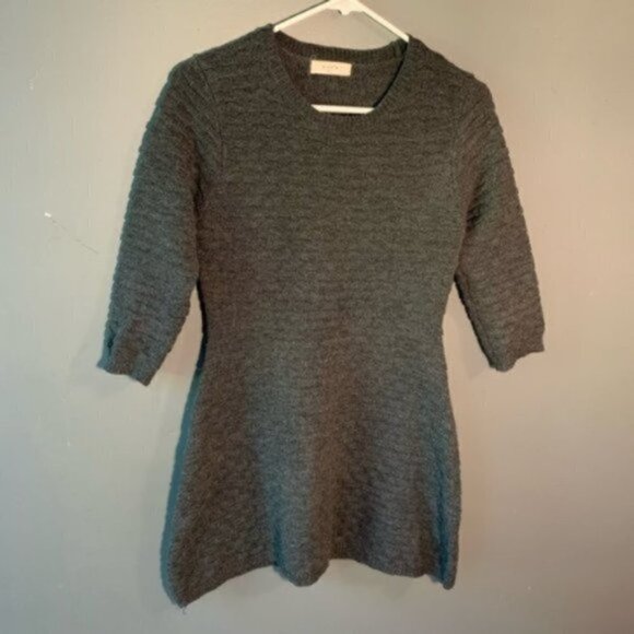 Elodie Nordstrom Sweater Dress Gray Textured - Picture 2 of 8
